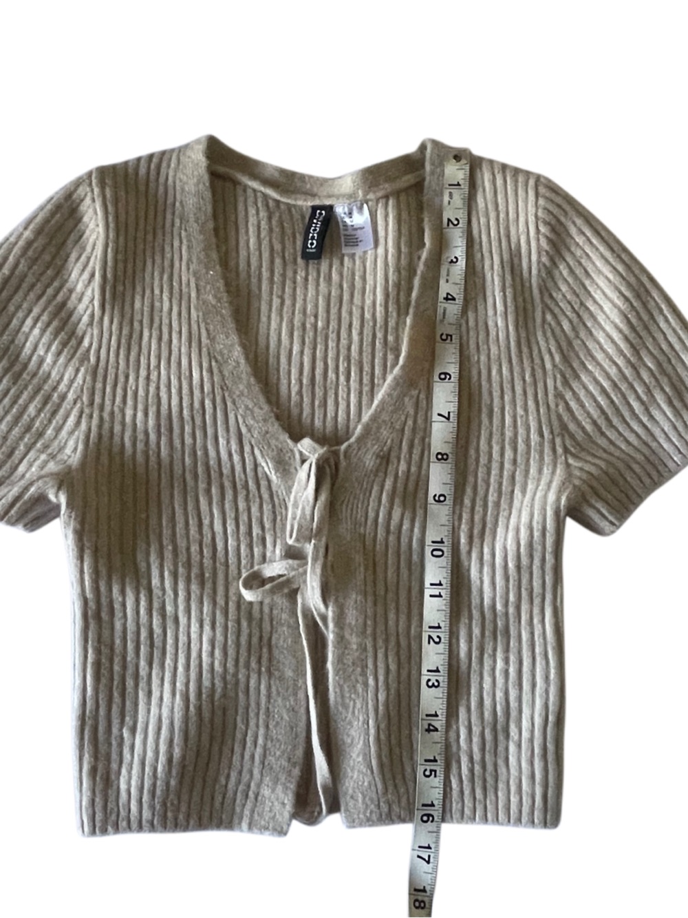 H&M Cream Ribbed Knit Sweater - Picture 3 of 6